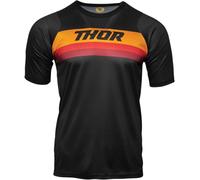 Thor Assist Shortsleeve Bicycle Jersey, black-orange, size 2XL for Men