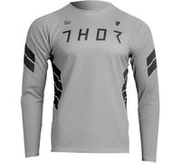 Thor Assist Sting Longsleeve Bicycle Jersey, black-grey, size XS for Men