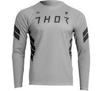 THOR Assist Sting MX Motorcross Long-Sleeve Jersey Black/Gray 2023 Model