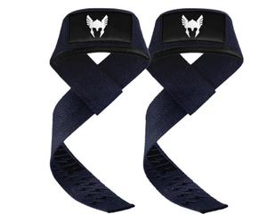 Thor Athletics Lifting Straps Strength Training - Cotton Straps with Silicone Grip - for Power Lifting, Bodybuilding & Deadlifts, Gym Lifting Straps for Men and Women (Viking Blue)