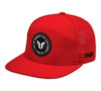 Thor Badge Snapback Cap Durable Perforated Flat Bill Casual Headwear GhostBikes