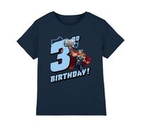 Thor Birthday 3 Unisex Kids T Shirt, Navy, 12-13 Years