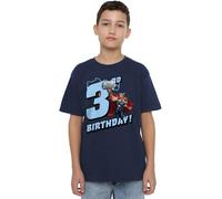 Thor Birthday 3 Unisex Kids T Shirt, Navy, 3-4 Years