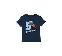 Thor Birthday 5 Kids T-Shirt Navy | Size: 5-6 Years Thor Navy 5-6 Years