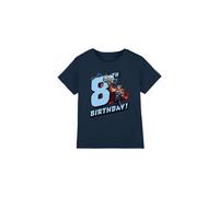 Thor Birthday 8 Kids T-Shirt Navy | Size: 7-8 Years Thor Navy 7-8 Years
