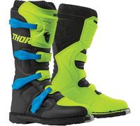 Thor Blitz XP Motocross Boots, black/green/blue, size 13