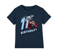 Thor Boys Birthday 11 Unisex Kids T-Shirt, Navy, 9-10 Years UK