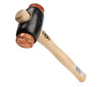 Thor Copper & Hide Hammer Size 4 Dia 50mm polished wooden handle 2380G 03-216