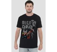 Thor Father'S Day Mighty Dad Lightning Mens T-Shirt Black Thor Black XL