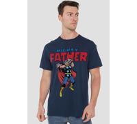 Thor Father'S Day Mighty Father Mens T-Shirt Navy Thor Navy S
