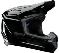 Thor Fleet Blackout Gloss Kids Motocross Helmet, black, size L