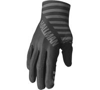 Thor Hallman Mainstay Stripe Motocross Gloves, black-grey, size L for Men