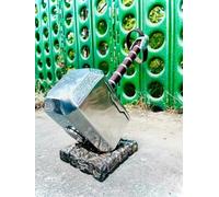 Thor Hammer Avengers Legend Props Mjolnir Full Metal Hammer Replica With Stand