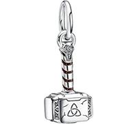 Thor Hammer Charm, 925 Sterling Silver, Compatible with Pandora Bracelets