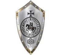 THOR INSTRUMENTS Medieval Armor Knight Steel Battle Shield Custom Full Size Rustic Vintage Home Decor Gifts