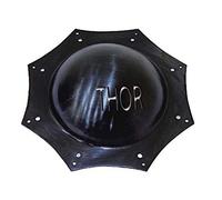 THOR INSTRUMENTS Medieval Designer Knight Armor Shield Boss Rivets Handmade Black Rustic Vintage Home Decor Gifts