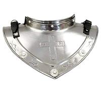 THOR INSTRUMENTS Medieval Metal Neck Armor Swordsaxe Plate Gorget Steel Knights Templar Crusader 18 G Rustic Vintage Home Decor Gifts