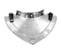 THOR INSTRUMENTS Medieval Metal Neck Armor Swordsaxe Plate Gorget Steel Knights Templar Crusader 18 G Rustic Vintage Home Decor Gifts