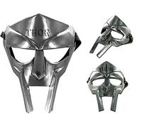 THOR INSTRUMENTS MF Doom Gladiator Face Mask Fantasy Party Costume Roman Gladiators Arena Maximus Helmet MF Doom Movie viking Prop (Gladiator Mask)