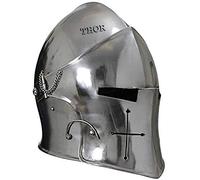 THOR INSTRUMENTS Templar Crusaders Halloween Costume Props Rustic Vintage Home Decor Gifts, Chrome, Adult