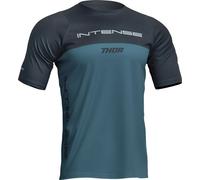 THOR Intense Assist Censis MX Motorcross Jersey Midnight Blue/Teal 2023 Model