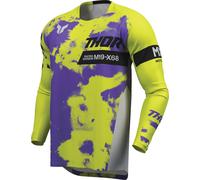 Thor Launchmode Bleach Motocross Jersey, green-purple, size 3XL for Men