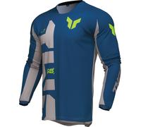 Thor Launchmode Forge Motocross Jersey, grey-blue, size L for Men