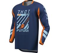 Thor Launchmode Futura Motocross Jersey, dark blue/orange, size M