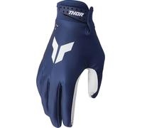Thor Launchmode Moto Motorcycle Motocross MX Textile Gloves Navy / White