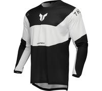 Thor Launchmode Storm Motocross Jersey, black-white, size L for Men