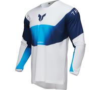 Thor Launchmode Storm Motocross Jersey, white-blue, size L for Men