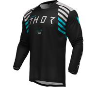 Thor Launchmode Zone Motocross Jersey, black-beige, size L for Men