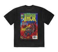 Thor Living Legend Comic Cover T Shirt Marvel Black L