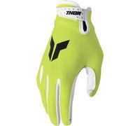 Thor Logo Motocross Gloves, neon yellow, size 2XL