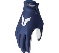 Thor Logo Motocross Gloves, white-blue, size 2XL for Men