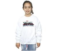 Thor Love And Thunder Logo Sweatshirt Marvel White 3-4 Years
