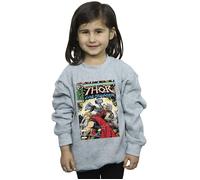 Thor Love And Thunder Vintage Poster Sweatshirt Marvel Grey 3-4 Years