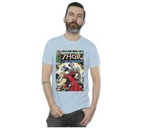 Thor Love And Thunder Vintage Poster T-Shirt Marvel Baby Blue XXL