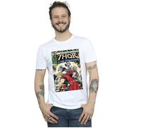 Thor Love And Thunder Vintage Poster T-Shirt Marvel White 4XL
