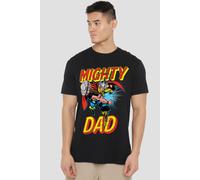Thor Mighty Dad Mens T-Shirt Black Thor Black XL