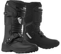 THOR MINI PEE WEE BOOTS YOUTH BLITZ XP MOTOCROSS MX BIKE kids childs - BLACK