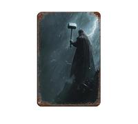 Thor, Norse God of Thunder Retro Poster Metal Tin Sign Chic Art Retro Iron Painting Bar People Cave Cafe Family Garage Poster Wall Decoration 8x12inch(20x30cm)