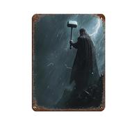 Thor, Norse God of Thunder Tin Sign Vintage Metal Pub Club Cafe Bar Home Wall Art Decoration Poster Retro 12x16inch(30x40cm)