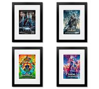 Thor Ragnarok Cast Signed Movie Poster Autograph A4 Photo Print Framed Memorabilia Gift 2017 Marvel Film (All 4 Movies A4 Framed & Mounted)