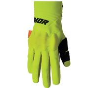 Thor Rebound D3O Motocross Gloves, black-green, size S for Men