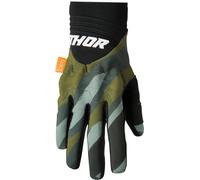 Thor Rebound D3O Motocross Gloves, green-multicolored, size M for Men