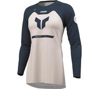 Thor Ridemode Menace Ladies Motocross Jersey, white, size 2XL
