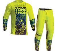 Thor Sector Atlas 2023 Motocross Jersey & Pants Acid Blue Kit
