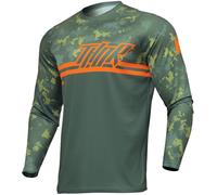 Thor Sector Digi Camo Motocross Jersey, green-orange, size L for Men