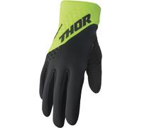 Thor Spectrum Cold Weather Motocross Gloves, black-green, size M for Men